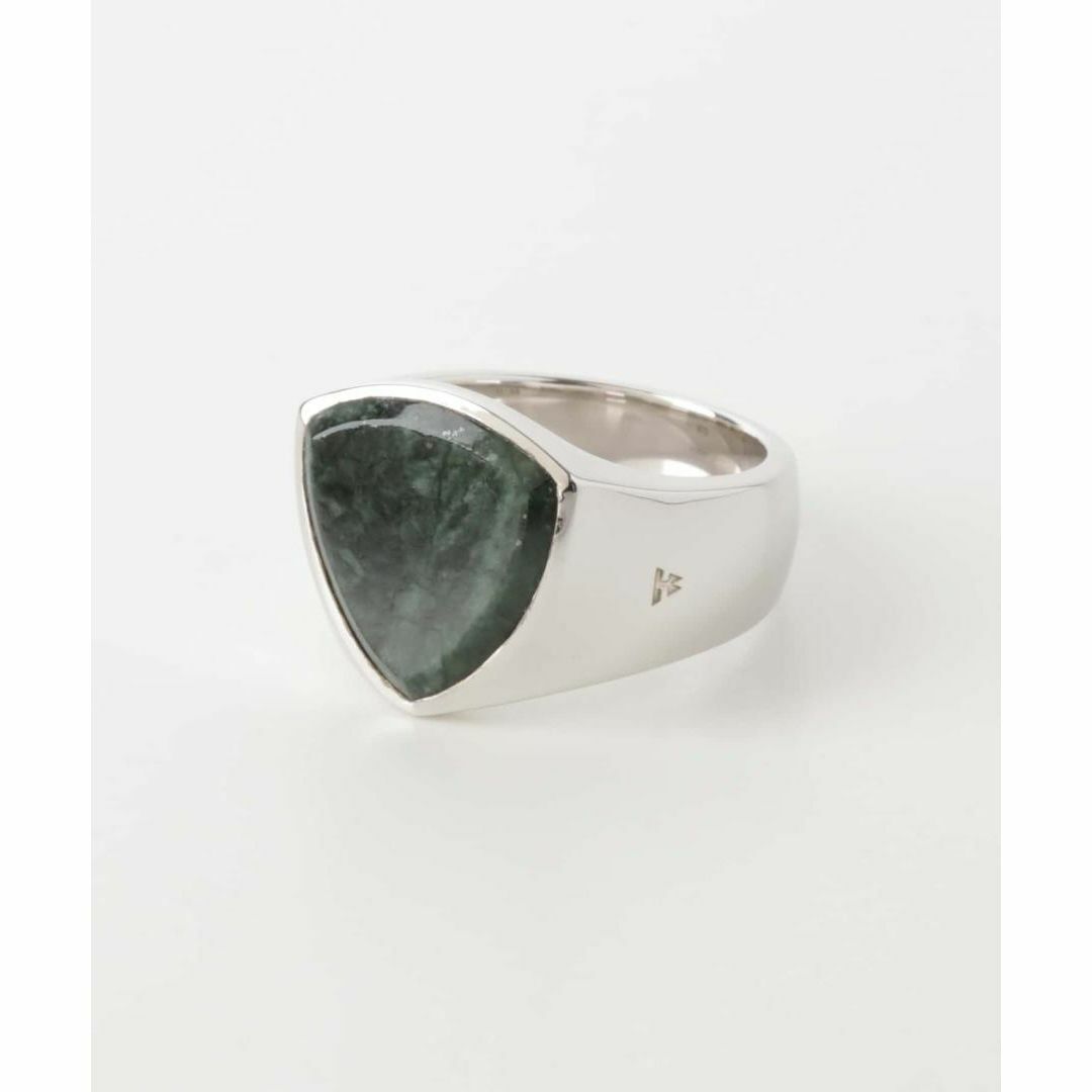 TOM WOOD(トムウッド)のTOM WOOD　SHIELD GREEN MARBLE M　リング　17号 メンズのアクセサリー(リング(指輪))の商品写真