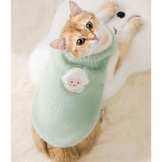 ❣️フワフワ可愛い❣️ 猫の服 犬用コスチューム 犬服 春秋冬暖かさ二本足(猫)