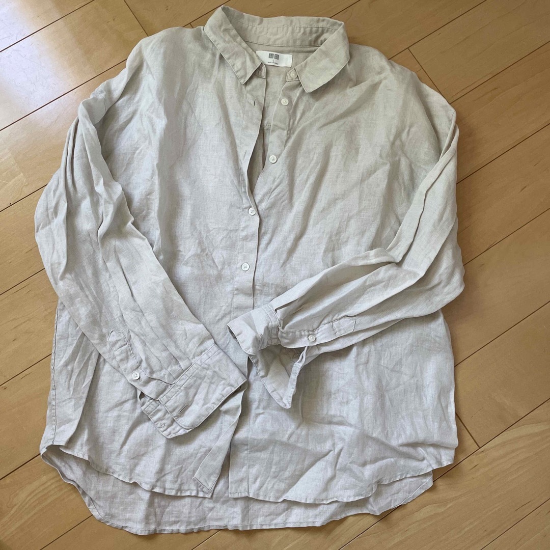 UNIQLO(ユニクロ)のユニクロ　リネンシャツ　 レディースのトップス(シャツ/ブラウス(長袖/七分))の商品写真