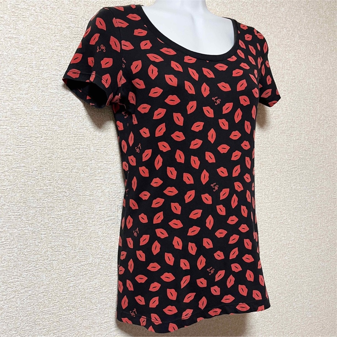 UNIQLO(ユニクロ)の【UNIQLO×LULU GUINNESS/S】リップ柄Tシャツ レディースのトップス(Tシャツ(半袖/袖なし))の商品写真