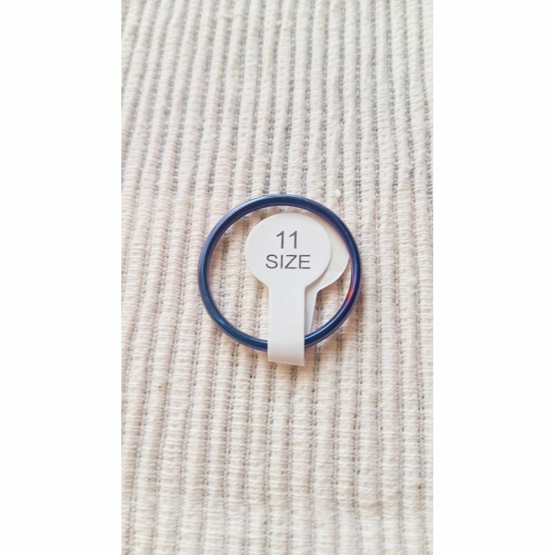 チタン鋼リング(USサイズ11)青紫 レディースのアクセサリー(リング(指輪))の商品写真