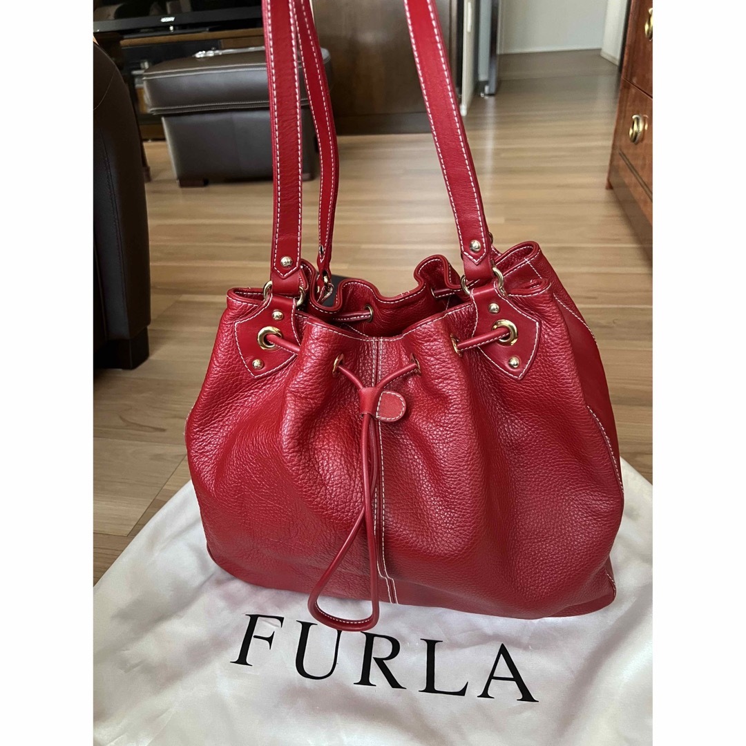 FURLA  赤　かばん　正規品