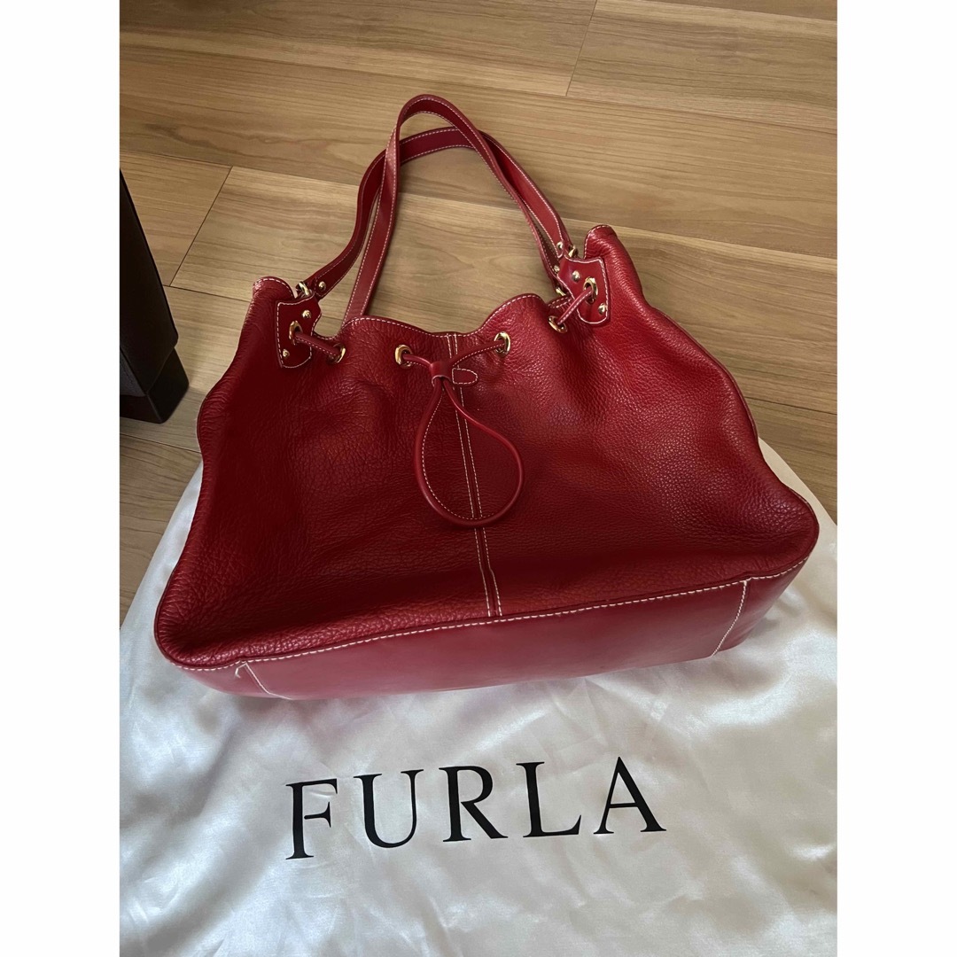 FURLA  赤　かばん　正規品 5