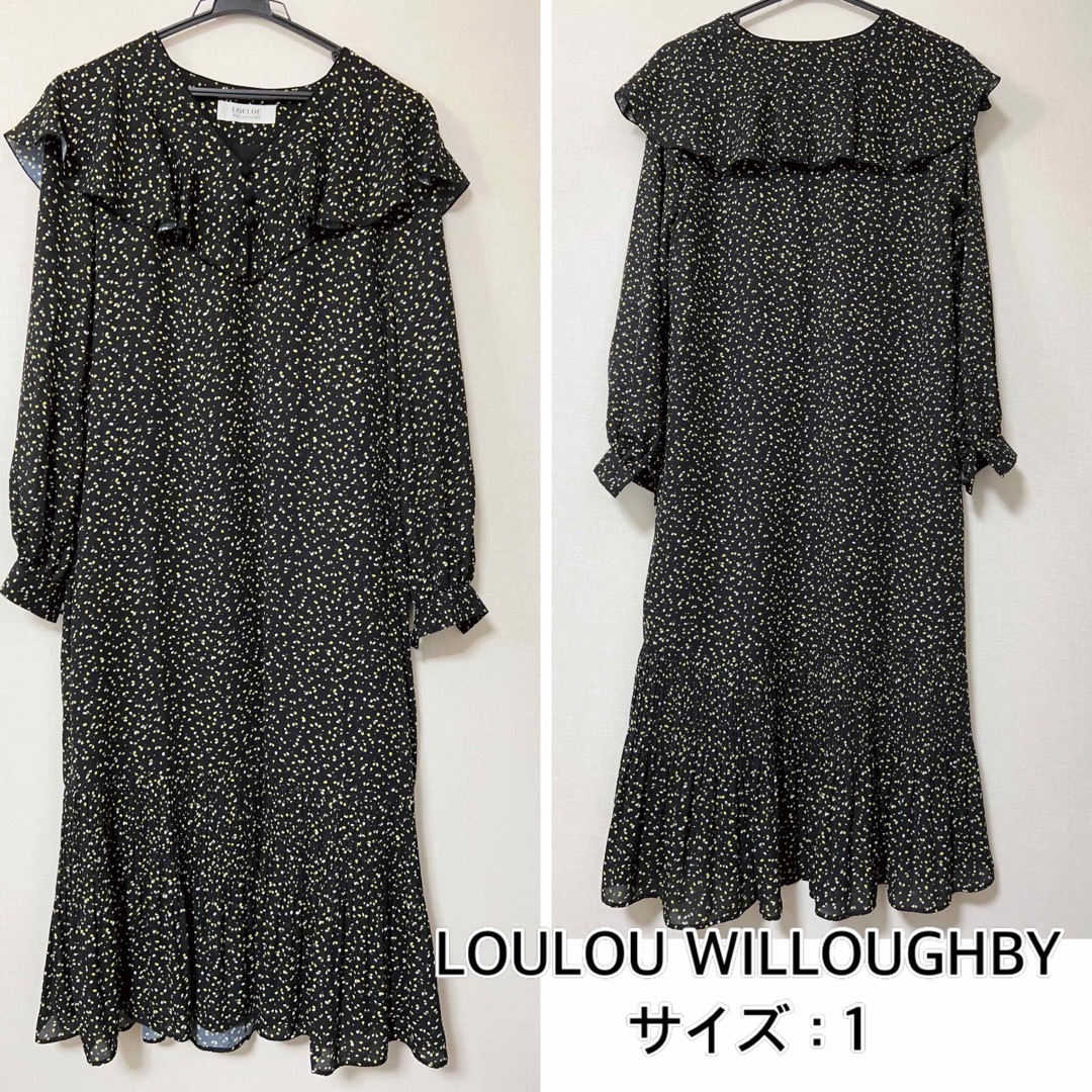 LOULOU WILLOUGHBY❤️ケープラッフルワンピース　ルルウィルビー