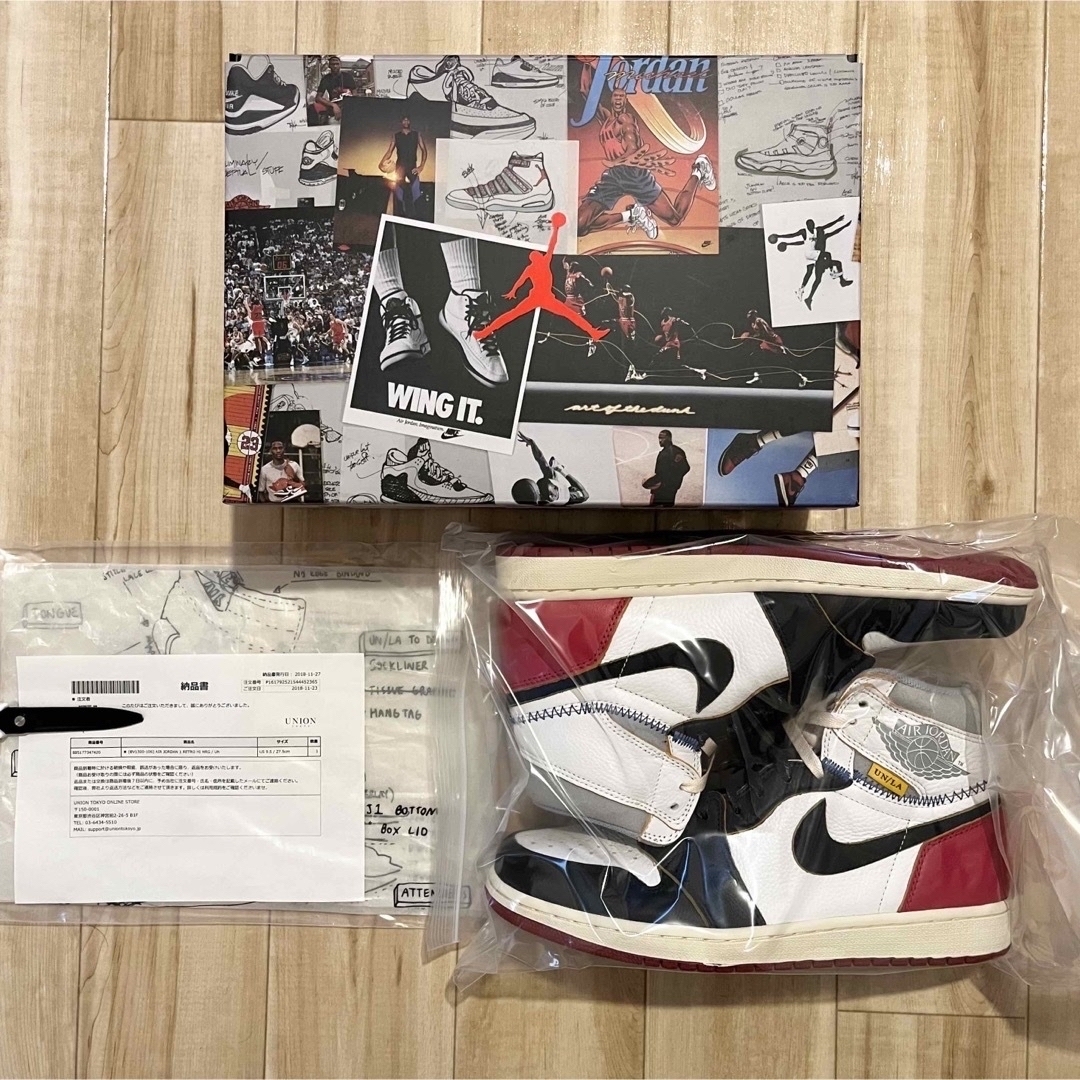 NIKE - 激レア！NIKE AIR JORDAN 1 “UNION” DEADSTOCKの通販 by k