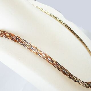 イタリー製K18金3色ネックレス(40cm)の通販 by GINNKAZE's shop｜ラクマ