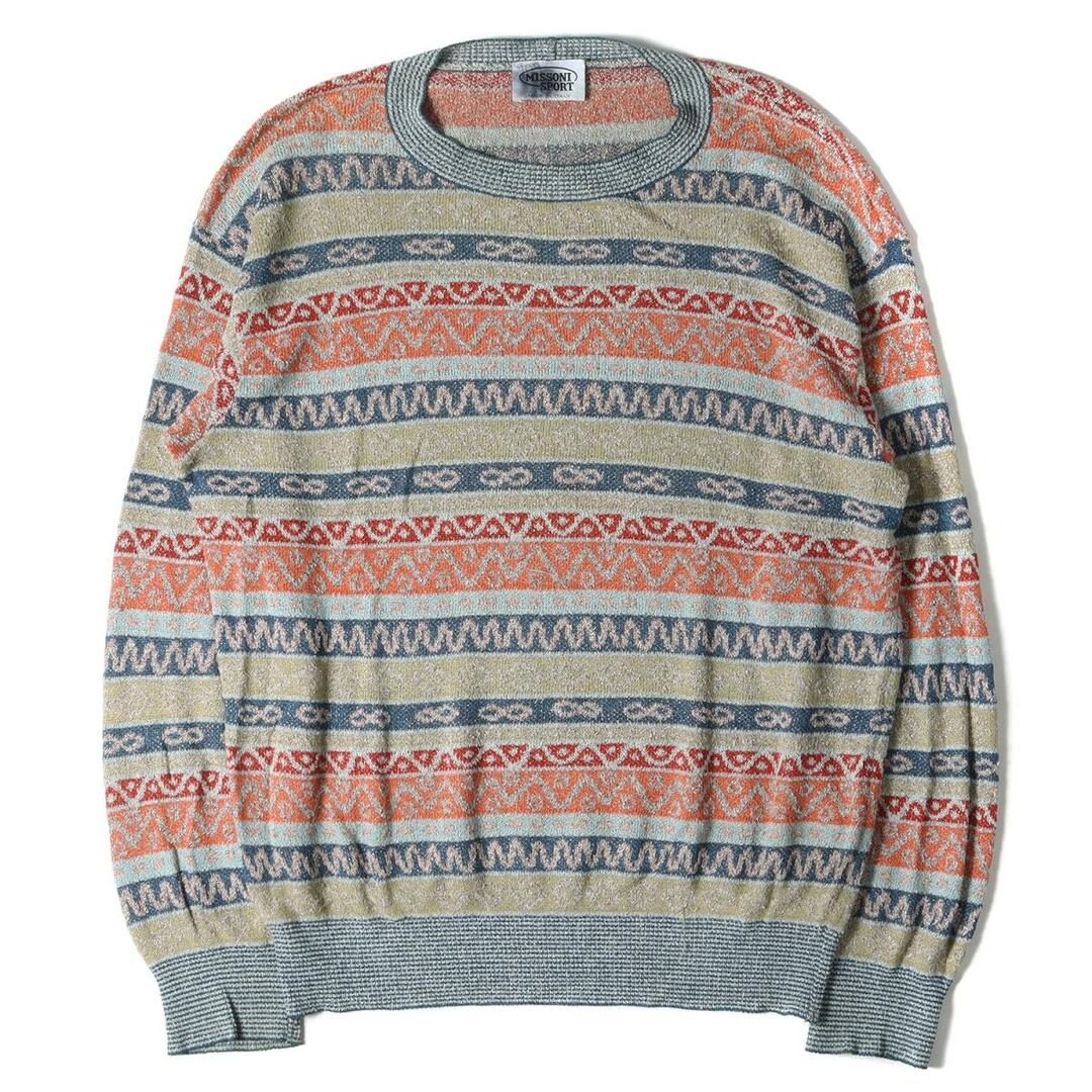 新品未使用　M　MISSONI　綿ニット　トップス　３８　S〜M　定価５,２万円