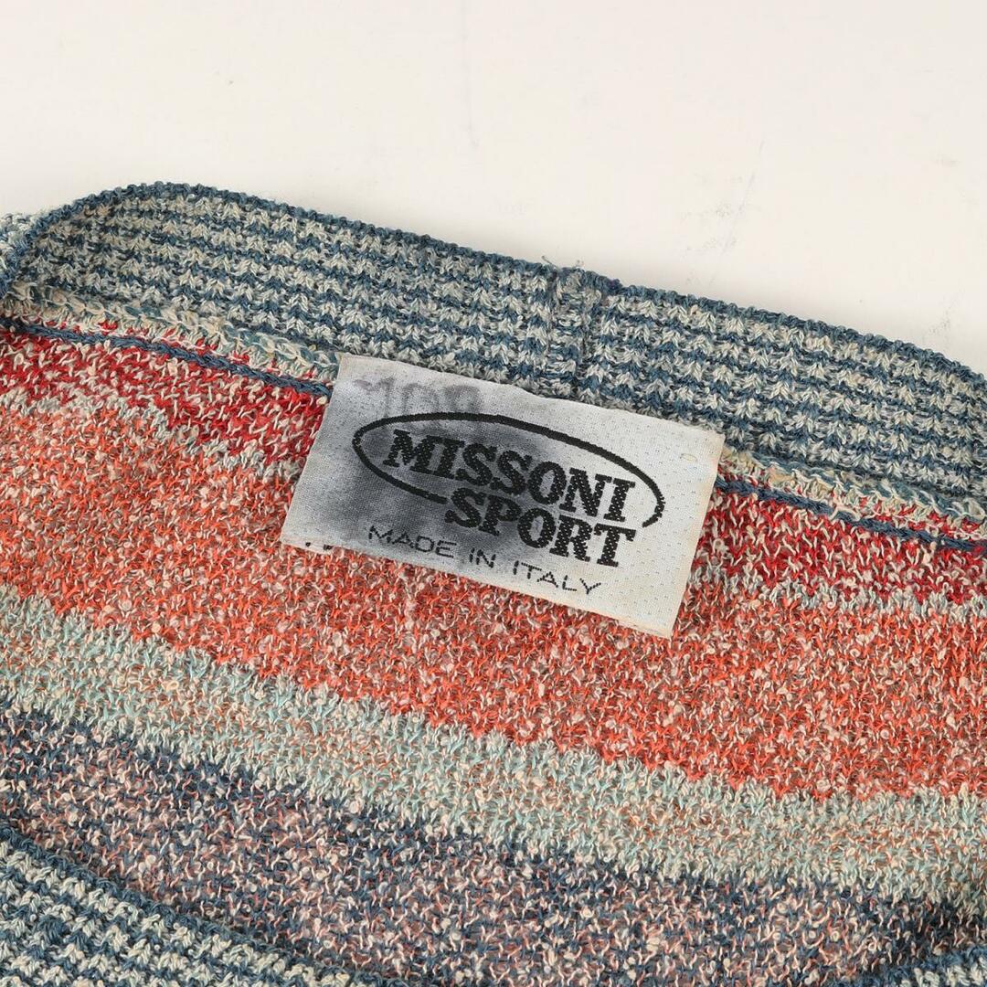 美品 MISSONI イタリア製 リネンコットン マルチカラー 40*DC315