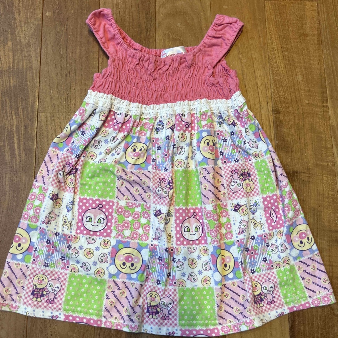 アンパンマン(アンパンマン)のアンパンマンワンピース キッズ/ベビー/マタニティのキッズ服女の子用(90cm~)(ワンピース)の商品写真