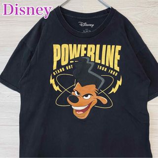 ディズニー(Disney)の【入手困難】ディズニー グーフィー パワーライン Tシャツ XLサイズ　一点物(Tシャツ/カットソー(半袖/袖なし))