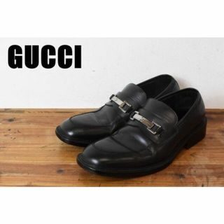 グッチ(Gucci)のMN BQ0009 高級 GUCCI グッチ ビット ローファー 革靴 シューズ(スリッポン/モカシン)