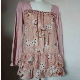 新入荷 【最終値下】ピンクハウスコサージュptチュニック ひざ丈