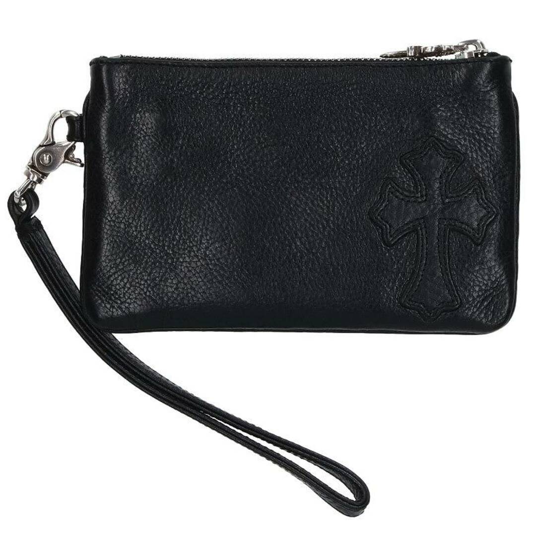 クロムハーツ  ZPR CHG WRISTLET SML ストラップ付クロスパッチダガージップレザーコインケース  メンズ