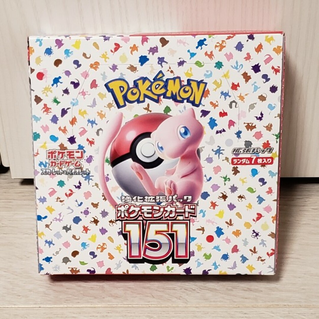 【未開封ペリペリ付き】 ポケカ ポケモン 151 1box シュリンク無し