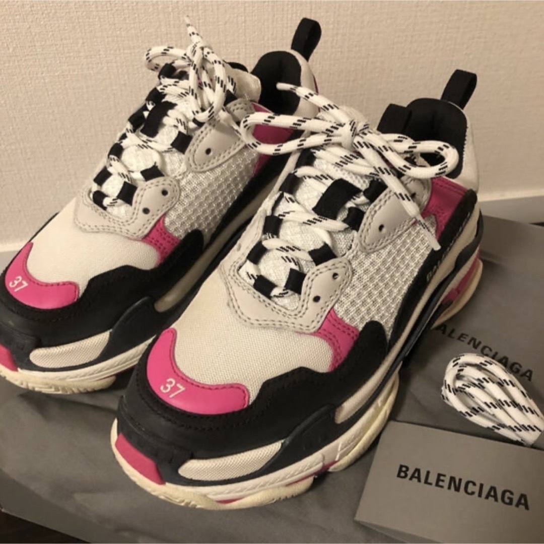 バレンシアガ　トリプルエス　37 balenciaga triples ピンク