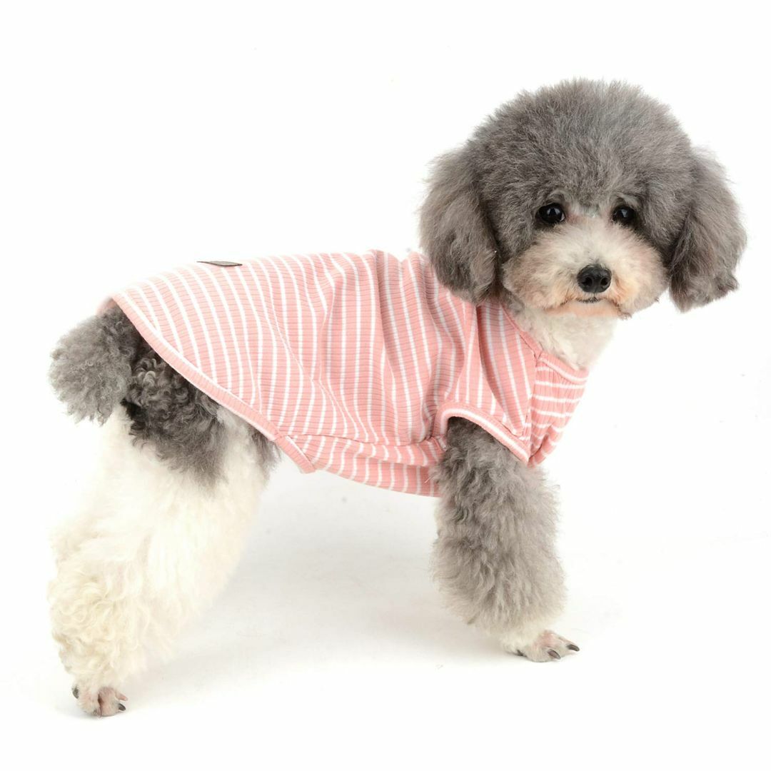 色: ピンク】RANPHY縞柄ペット服 柔らかい 綿製Ｔシャツ 愛犬 小型犬 の通販 by Hroad's  shop【※プロフ参照してください※】｜ラクマ