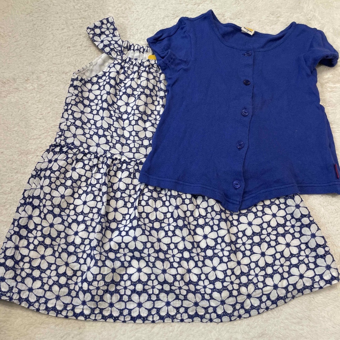 mou jon jon(ムージョンジョン)のムージョンジョンワンピース＆カーディガン キッズ/ベビー/マタニティのキッズ服女の子用(90cm~)(ワンピース)の商品写真