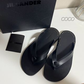 ジルサンダー(Jil Sander)のJIL SANDER ジルサンダー  トングサンダル  37(サンダル)