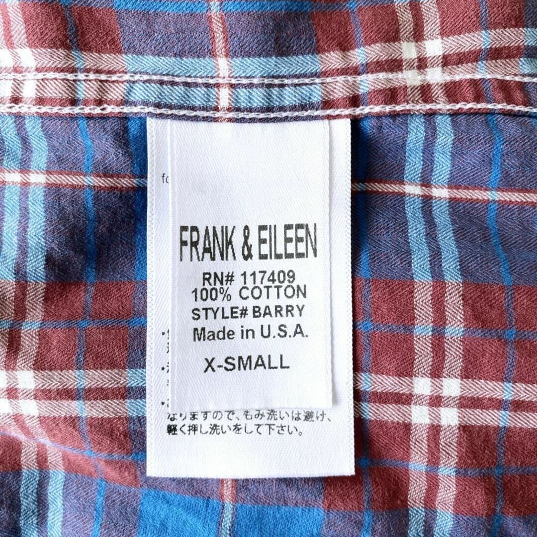 Frank&Eileen - フランクアンドアイリーン BARRY チェック柄スキッパー