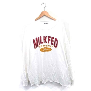 ミルクフェド(MILKFED.)のミルクフェド チュニック ロゴプリント ゆったり ロングスリーブ 長袖 ONE(チュニック)