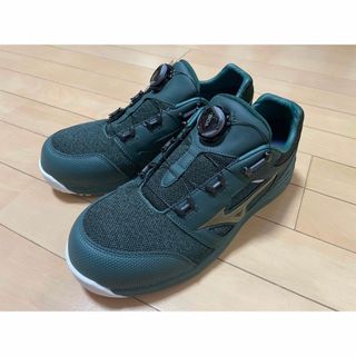 ミズノ(MIZUNO)のMIZUNO 安全靴 LSⅡ BOA ミズノ グリーン×ゴールド　27.5cm(その他)