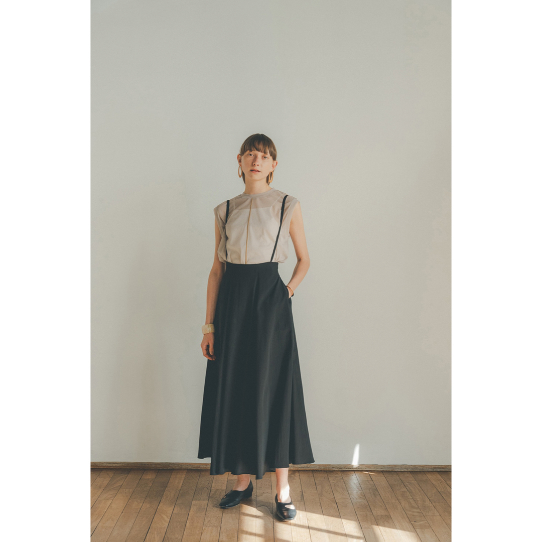 clane 2WAY SUSPENDER MAXI SKIRT