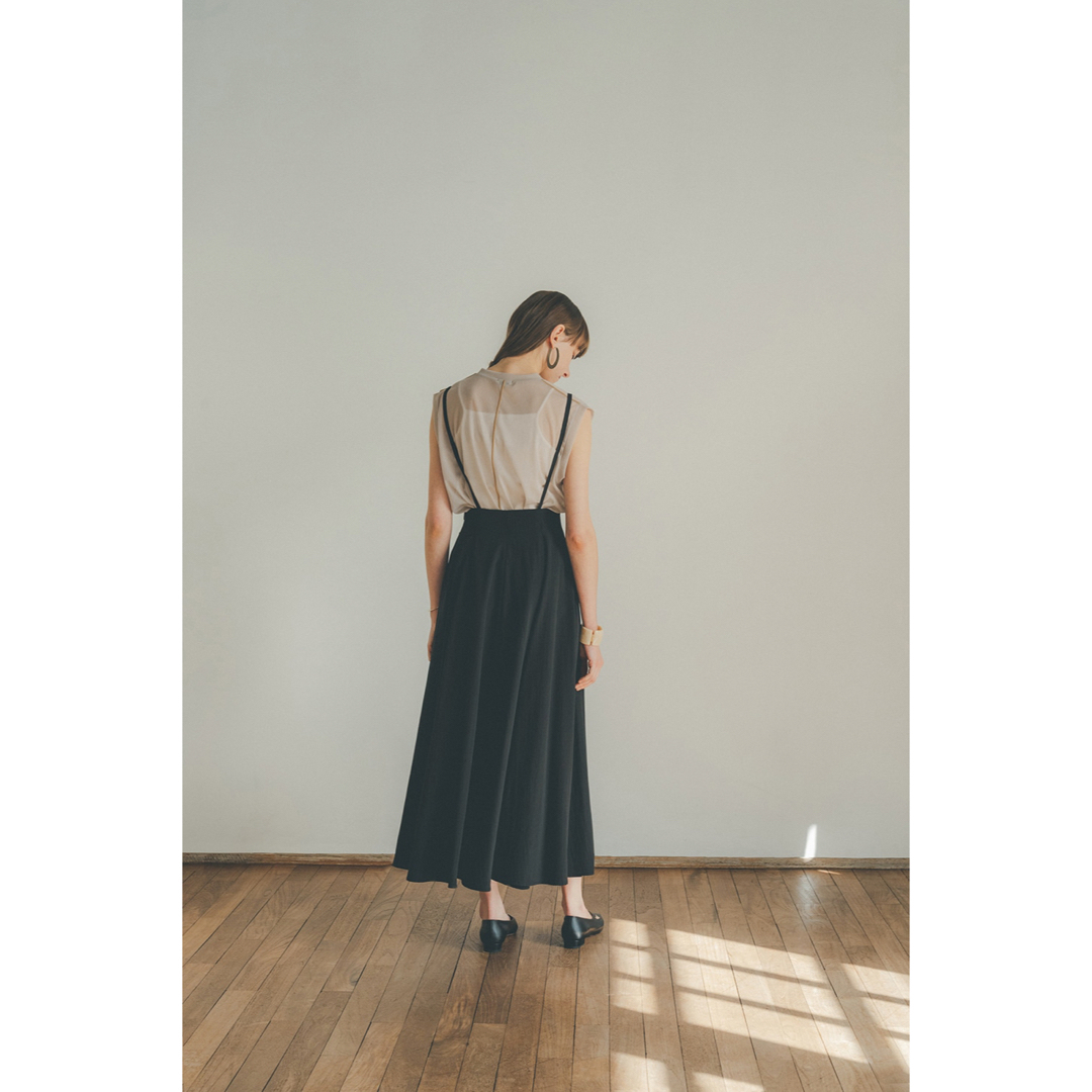 clane 2WAY SUSPENDER MAXI SKIRT