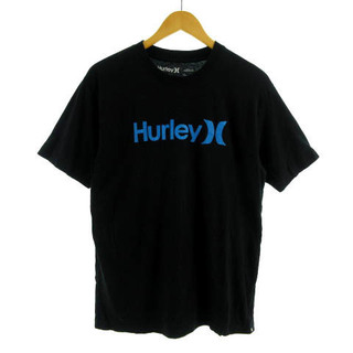 ハーレー(Hurley)のハーレー Hurley Tシャツ 半袖 丸首 ロゴプリント コットン 黒 青 M(Tシャツ/カットソー(半袖/袖なし))