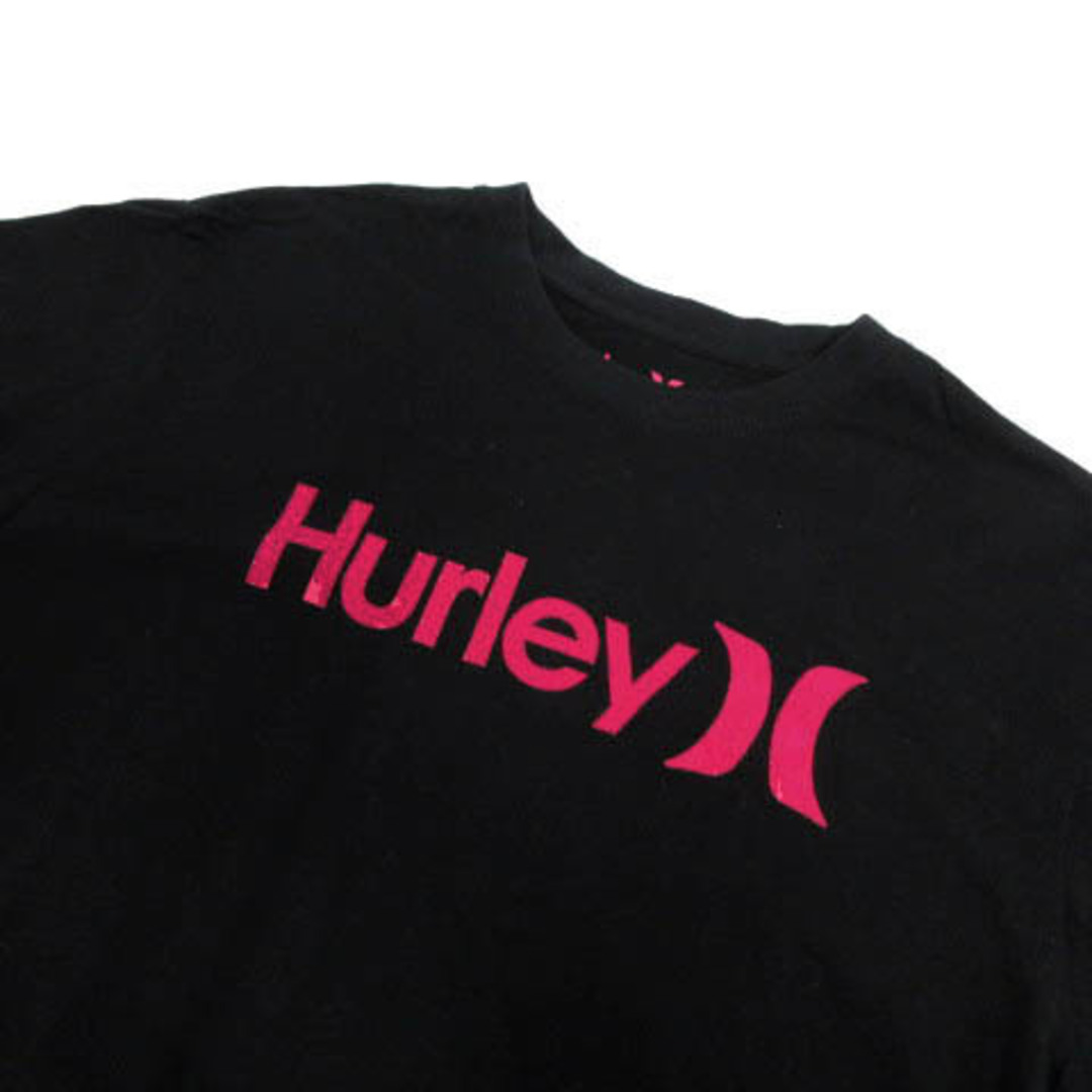 Hurley(ハーレー)のハーレー Hurley Tシャツ 半袖 ロゴプリント コットン 黒 ピンク M メンズのトップス(Tシャツ/カットソー(半袖/袖なし))の商品写真