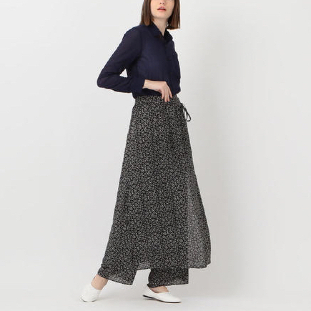 steven alan(スティーブンアラン)のFLOWER PRINT WRAP PANTS  （BLK Sサイズ） レディースのパンツ(カジュアルパンツ)の商品写真