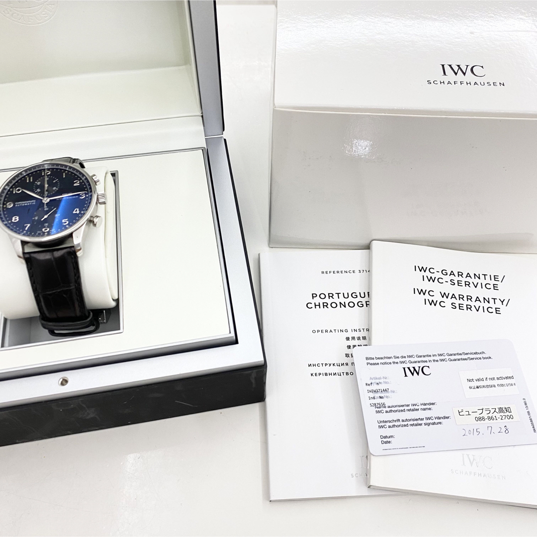 美品　IWC  IW371447 ポルトギーゼ  クロノグラフ  メンズ腕時計