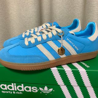 アディダス(adidas)のSporty&Rich×Samba OG Blue Rush 水色 ブルー(スニーカー)