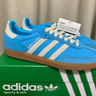 adidas アディダス ×Sporty & Rich Samba OG Blue Rush スポーティー アンド リッチ サンバ ローカットスニーカー ブルー IE6975 US8.5/26.5cm