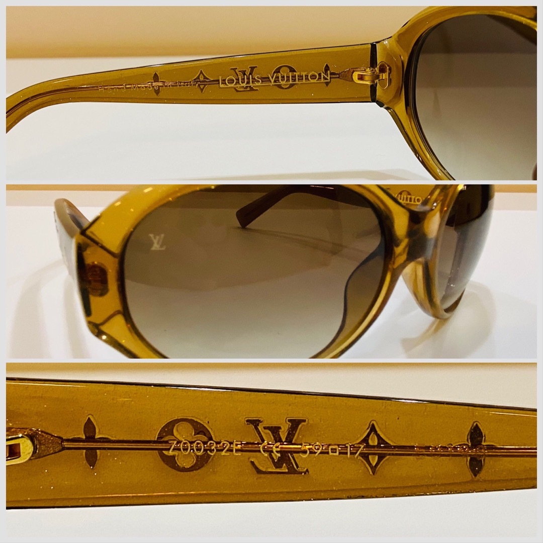 LOUIS VUITTON サングラス メンズ ブラウン ロゴ - www.top4all.pl