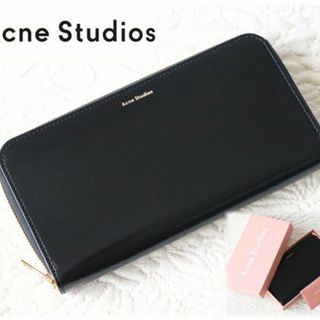 アクネストゥディオズ(Acne Studios)の新品【アクネストゥディオズ】ラウンドファスナー長財布 黒(財布)