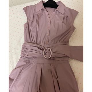 ジャスグリッティー(JUSGLITTY)のお値下げ♡超美品♡ジャスグリッティーのベルト付きシャツワンピース(ロングワンピース/マキシワンピース)