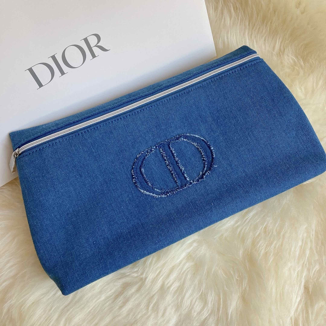 Dior(ディオール)のdior デニムカラーポーチ レディースのファッション小物(ポーチ)の商品写真