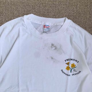 ヘインズ(Hanes)のUSED ユーズド　Hanes USA製　90s 半袖　Tシャツ　2XL(Tシャツ/カットソー(半袖/袖なし))