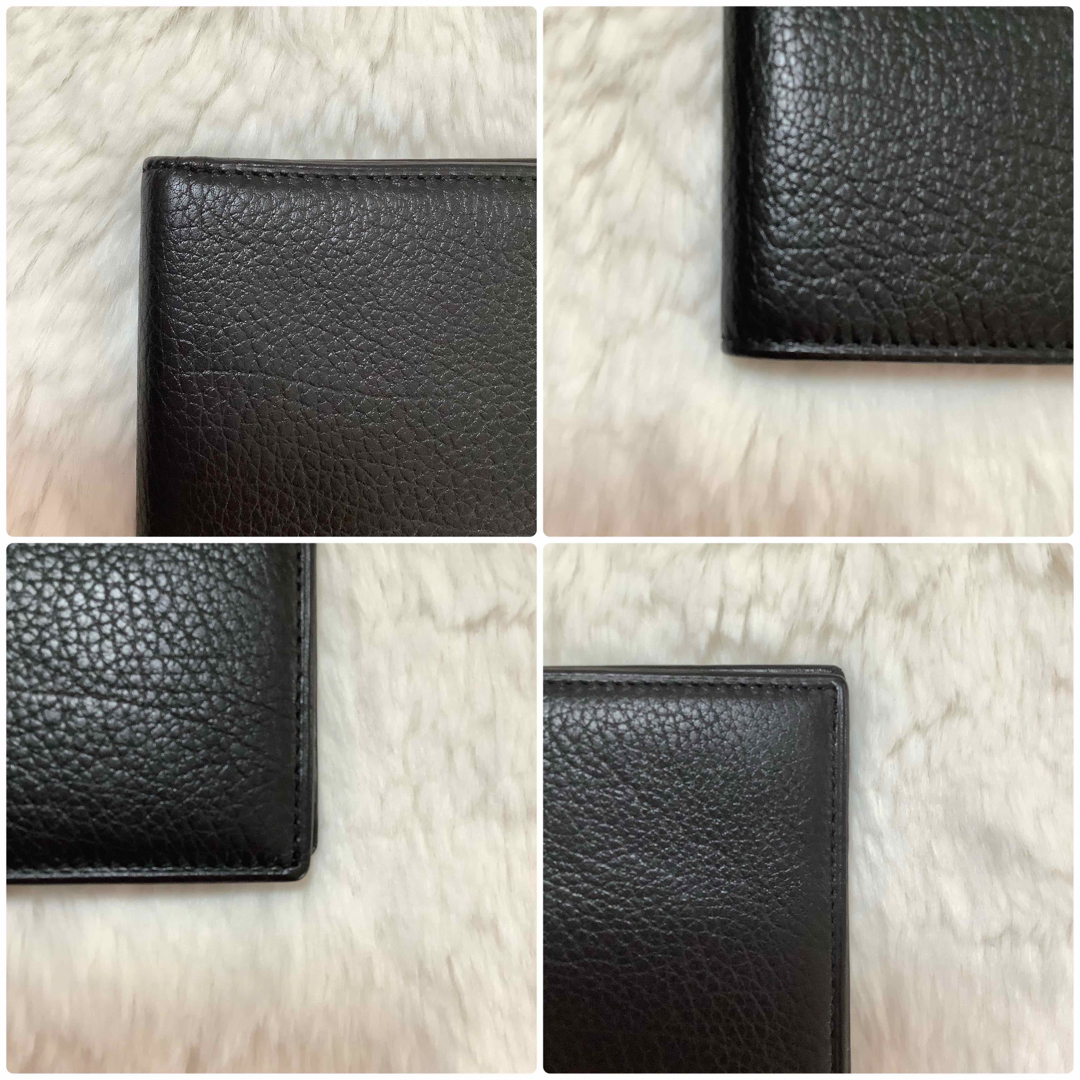 Gucci(グッチ)の【美品】グッチ　札入れ　黒　レザー　Gマーク メンズのファッション小物(折り財布)の商品写真