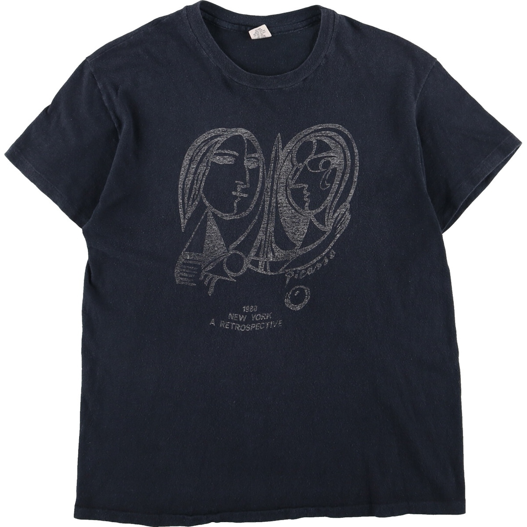 80年代 ヘインズ Hanes Pablo Picasso パブロピカソ アートTシャツ USA製 メンズS ヴィンテージ /evb002012