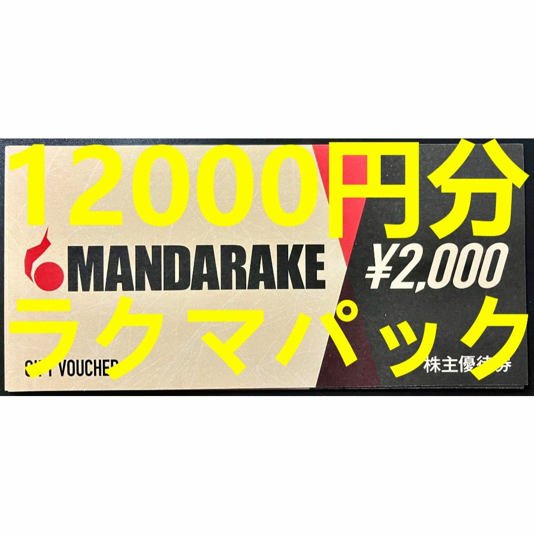 まんだらけ 株主優待 12000円