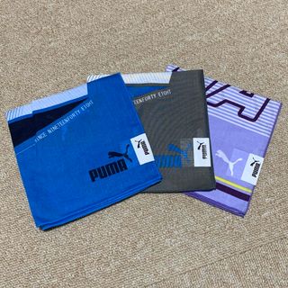 プーマ(PUMA)のPUMA コットン ハンカチ 3枚セット　プーマ(ハンカチ/ポケットチーフ)