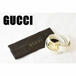 グッチ(Gucci)のMN BS0013 高級 美品 GUCCI グッチ GG ロゴ 金具 レザー(ベルト)