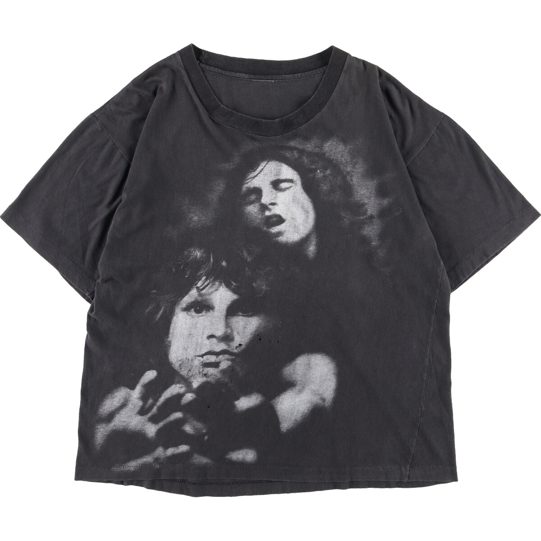 80~90年代 THE DOORS ドアーズ JIM MORRISON ジムモリソン 両面プリント バンドTシャツ バンT メンズL ヴィンテージ /evb000821