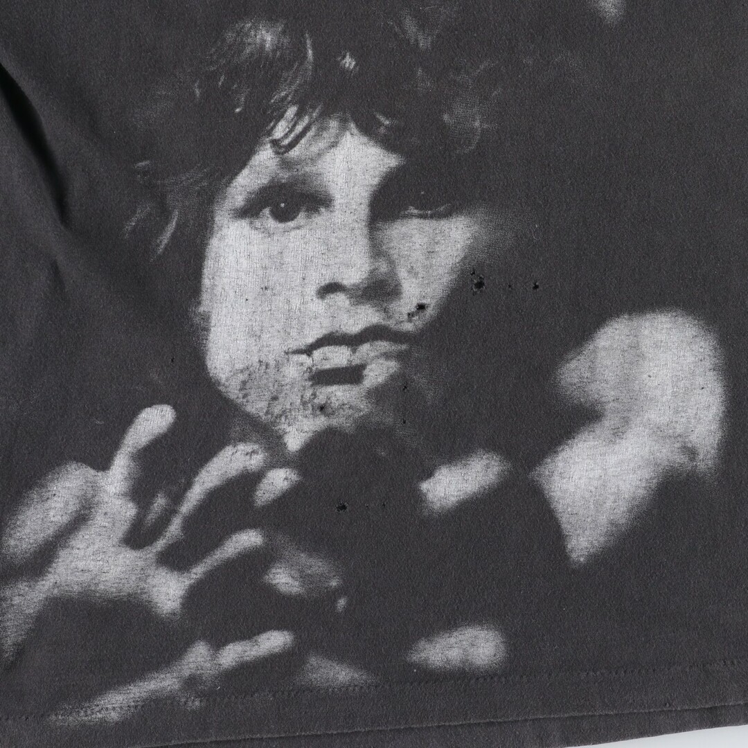 80~90年代 THE DOORS ドアーズ JIM MORRISON ジムモリソン 両面プリント バンドTシャツ バンT メンズL ヴィンテージ /evb000821