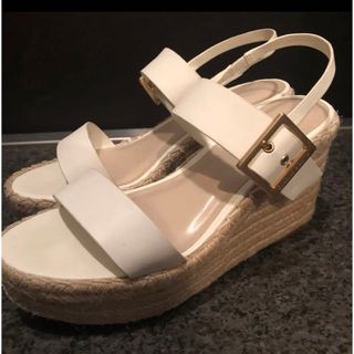 チャールズアンドキース(Charles and Keith)のチャールズアンドキースバックル エスパドリーユ ウェッジサンダル(サンダル)