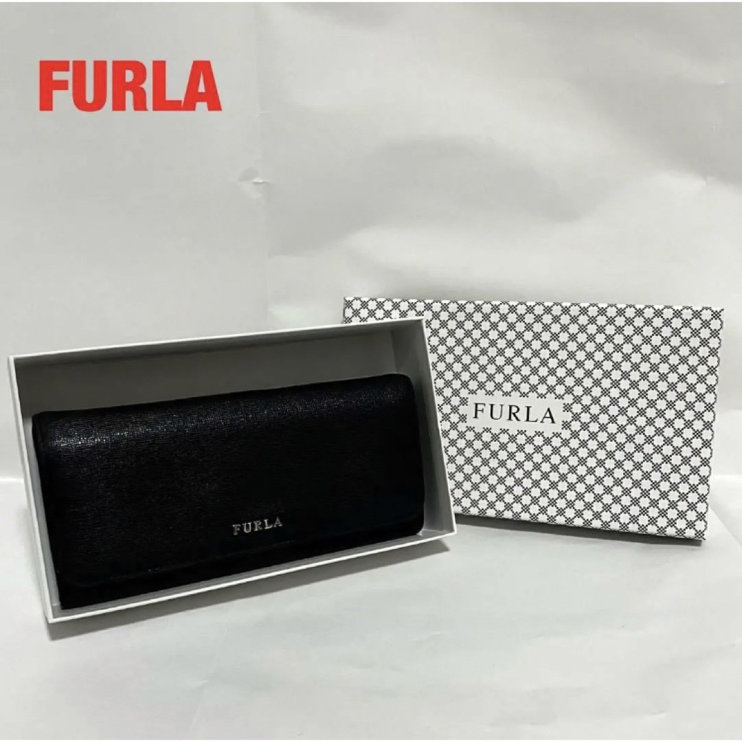 FURLA フルラ　長財布　フリックボタン　お札入れ　ブランド　オシャレ　箱付き