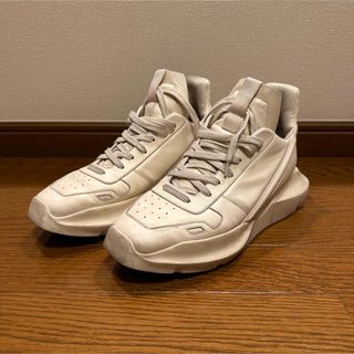 【極美品】 rick owensブラックミルクスニーカー42