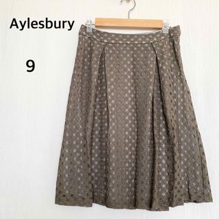 アリスバーリー(Aylesbury)のAylesbury アリスバーリー　膝丈　スカート　サイズ9(ひざ丈スカート)