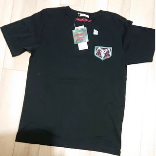 ジーユー(GU)の新品未使用／GU×BANDAI 仮面ライダー子供服キッズTシャツ黒／150(Tシャツ/カットソー)